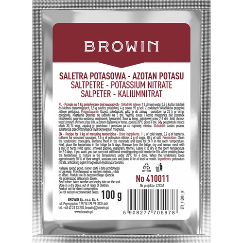 Kalio salietra mėsos sūdymui, 100 g
