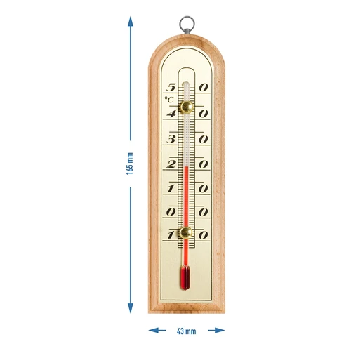 Kambario termometras su auksine skale (nuo -10 °C iki +50 °C) 16 cm - 2