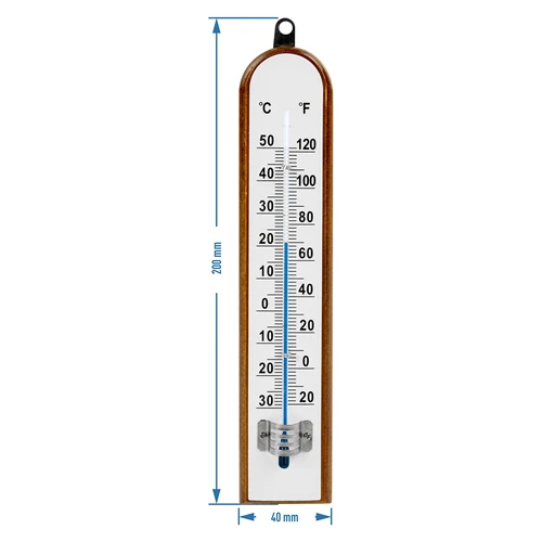 Kambario termometras su balta skale (nuo -30 °C iki +50 °C) 20 cm - 2