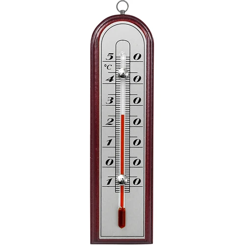 Kambario termometras su sidabrine skale (nuo -10 °C iki +50 °C) 16 cm, mišrus asortimentas - 2