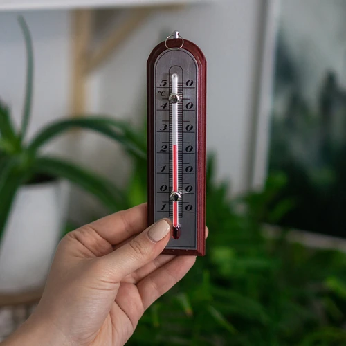 Kambario termometras su sidabrine skale (nuo -10 °C iki +50 °C) 16 cm, mišrus asortimentas - 4