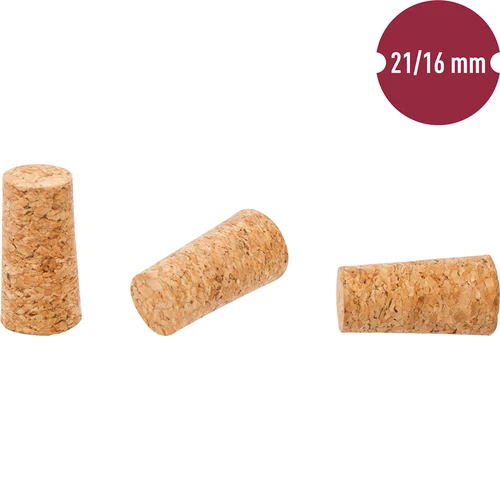 Kamštienos kamštis 21/16 mm, 50 vnt. - 2