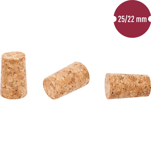 Kamštinis kamštis 25/22 mm, 20 vnt. - 2