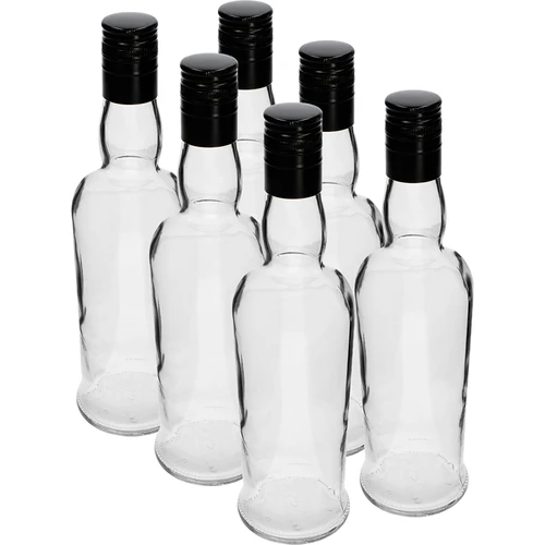 Kapitono butelis 500 ml su užsukamu kamšteliu -6 vnt