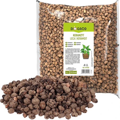Keramzitas vazoniniams augalams, sodininkystei ir miškams stikle, 10–20 mm, 4L - 3
