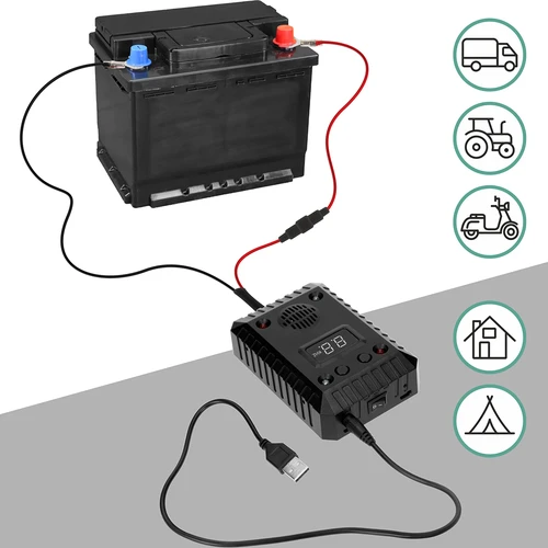 Kiaunių ir graužikų atbaidytuvas automobiliams ir patalpoms (ultragarsas + LED) - 12