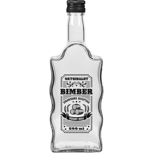 Klasztorna 500 ml butelis su užsukamu kamšteliu, užrašas „Bimber“, 1 vnt. - 3