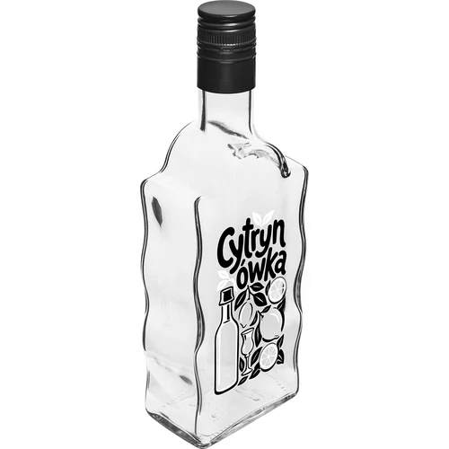 Klasztorna 500 ml butelis su užsukamu kamšteliu ir užrašu „Cytrynówka“, raštas 1