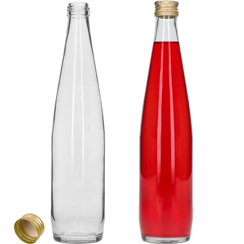 Klubowa butelis 500 ml su auksiniu užsukamu dangteliu, rinkinys 6 vnt. - 4