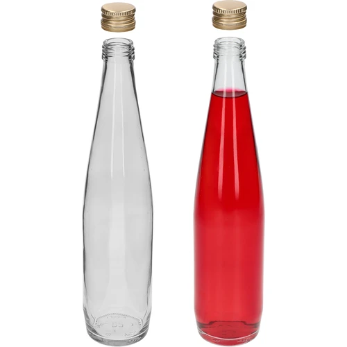 Klubowa butelis 500 ml su auksiniu užsukamu dangteliu, rinkinys 6 vnt. - 5