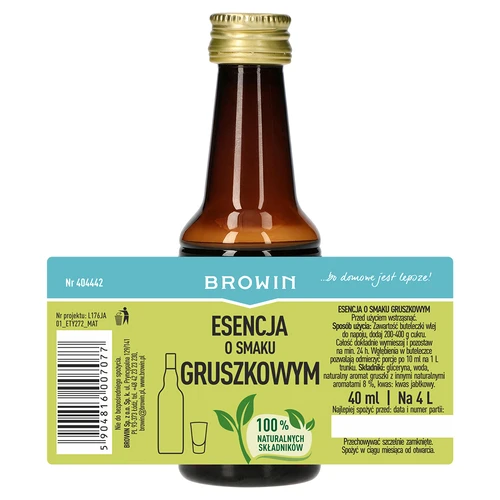 Kriaušių skonio esencija – kriaušinis likeris, koncentratas 40 ml - 5