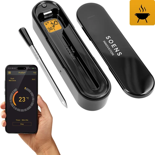 Kulinarinis termometras su belaidžiu Bluetooth zondu