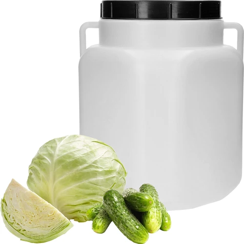 Kvadratinė 30 l statinė, balta, su rankenomis, Sterk - 3