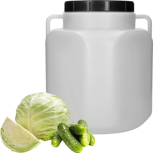 Kvadratinė 40 l talpos statinė, balta, su rankenomis, Sterk - 3