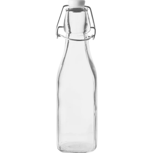 Kvadratinis butelis su hermetiniu uždarymu 250 ml