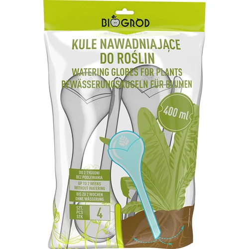 Laistymo kamuoliukai, skaidrūs, 400 ml, 4 vnt. - 3