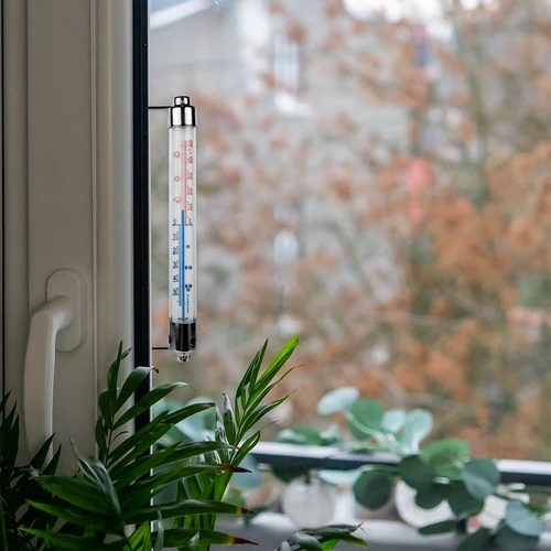 Lauko termometras su metaliniu rėmeliu (-50 °C iki +50 °C) 20 cm - 6