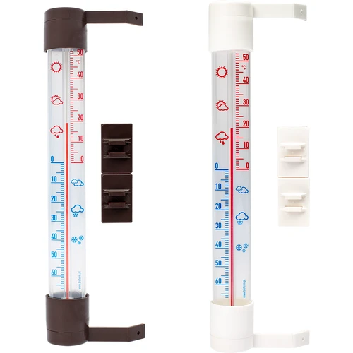Lauko termometras su permatoma skale (-70°C iki +50°C) 23cm mix