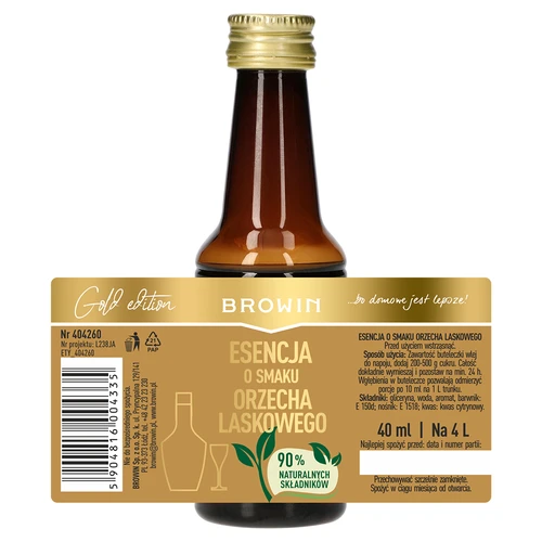 Lazdyno riešuto skonio esencija 4 l alkoholiui – 40 ml - 7