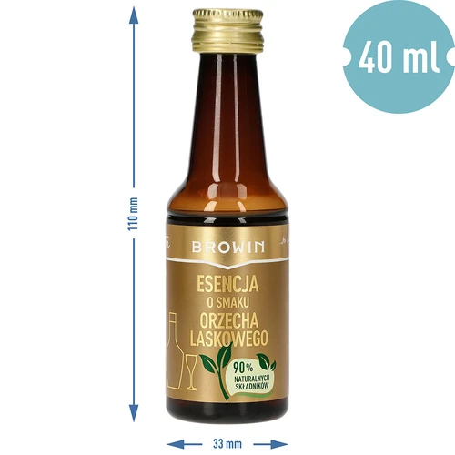 Lazdyno riešuto skonio esencija 4 l alkoholiui – 40 ml - 8