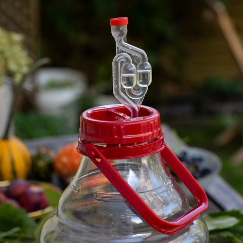 Lengvas, nedūžtantis vyno balionas su rankena, 10 L - 9