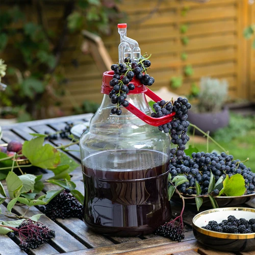Lengvas, nedūžtantis vyno balionas su rankena, 10 L - 8