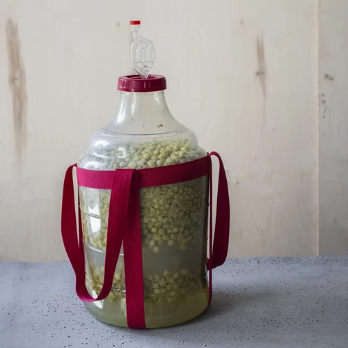 Lengvas, nedūžtantis vyno demižonas su nešimo diržais, 20 l - 13