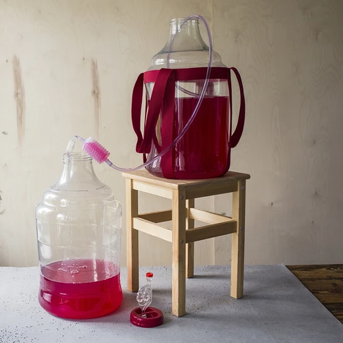 Lengvas, nedūžtantis vyno demižonas su nešimo diržais, 20 l - 20