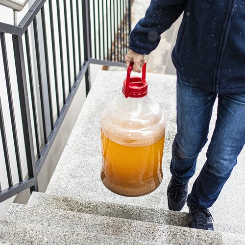 Lengvas, nesudūžtantis vyno demižonas su rankena, 15 l - 15