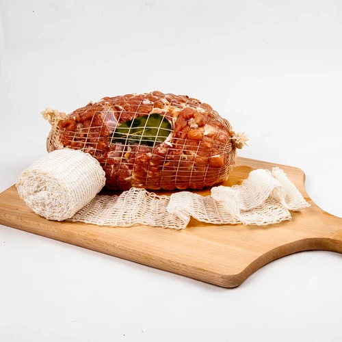 Mėsos gaminių tinklelis, 15 cm x 5 m, atsparumas temperatūrai iki 220 °C - 4