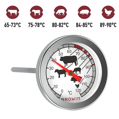 Mėsos kepimo termometras (0°C iki +120°C) 12,5 cm - 9