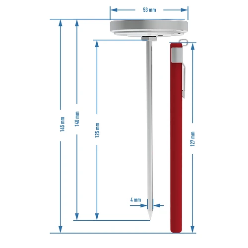 Mėsos kepimo termometras (0°C iki +120°C) 12,5 cm - 8