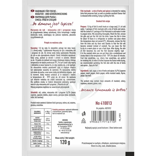 Marinatas žuviai – žolelių ir prieskonių mišinys, 120 g - 2