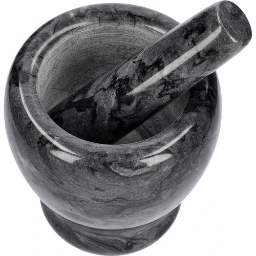 Marmurinė virtuvinė grūstuvė, juoda, Ø 10,5 cm - 2