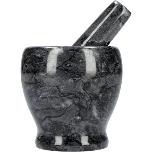 Marmurinė virtuvinė grūstuvė, juoda, Ø 10,5 cm - 3