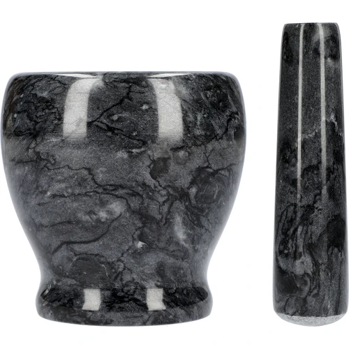 Marmurinė virtuvinė grūstuvė, juoda, Ø 10,5 cm - 4