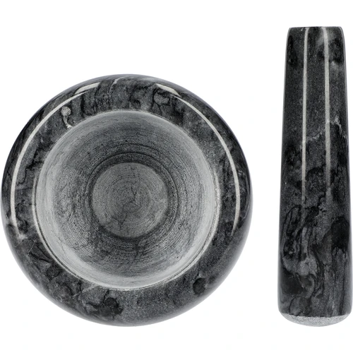 Marmurinė virtuvinė grūstuvė, juoda, Ø 10,5 cm - 5