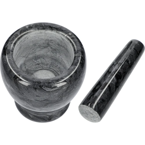 Marmurinė virtuvinė grūstuvė, juoda, Ø 10,5 cm - 6