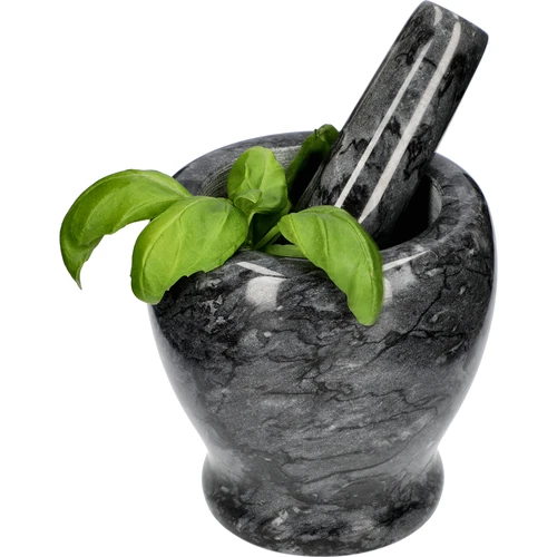 Marmurinė virtuvinė grūstuvė, juoda, Ø 10,5 cm - 8