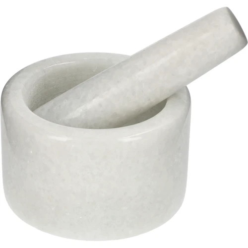 Marmurinė virtuvinė piesta, balta, Ø 10 cm