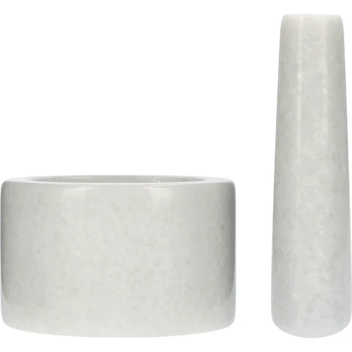 Marmurinė virtuvinė piesta, balta, Ø 10 cm - 4