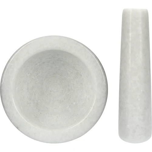 Marmurinė virtuvinė piesta, balta, Ø 10 cm - 5