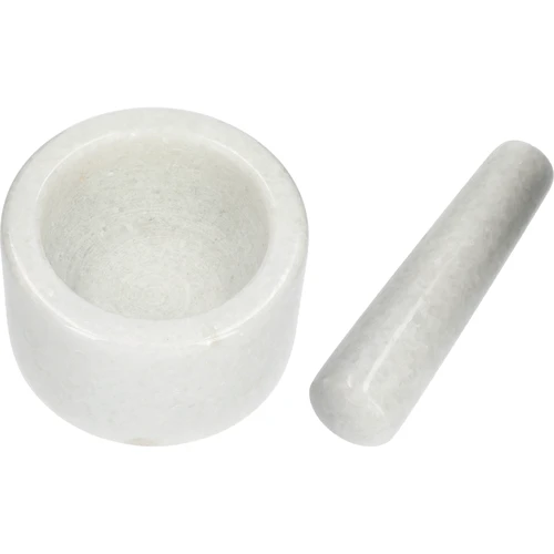 Marmurinė virtuvinė piesta, balta, Ø 10 cm - 6