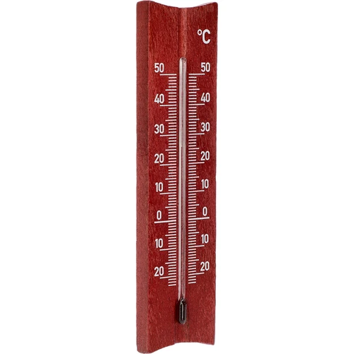 Medinis kambario termometras (-20 iki +50 °C), mahonio spalvos, 15 cm - 2