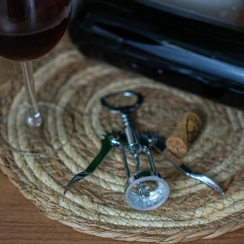 Metalinis kamščiatraukis - tradicinis - sidabrinis - 5