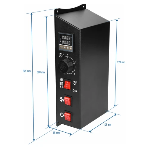 Modulių rinkinys su skaitmeniniu termostatu - dragON 2,7 kW, skirtas sodo rūkykloms - 10