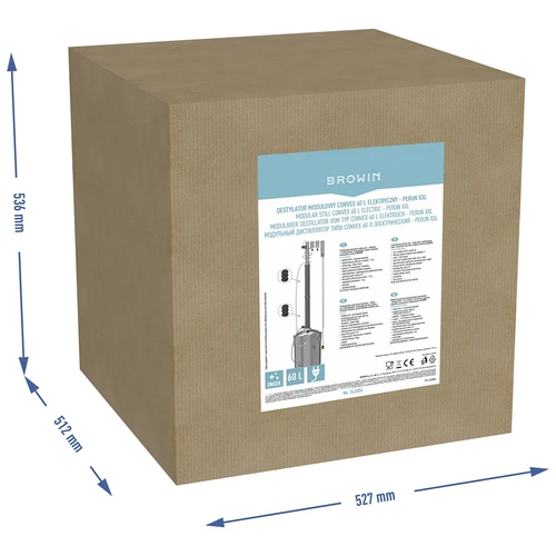 Modulinis elektrinis distiliatorius Convex 60 l – Perun XXL - 17