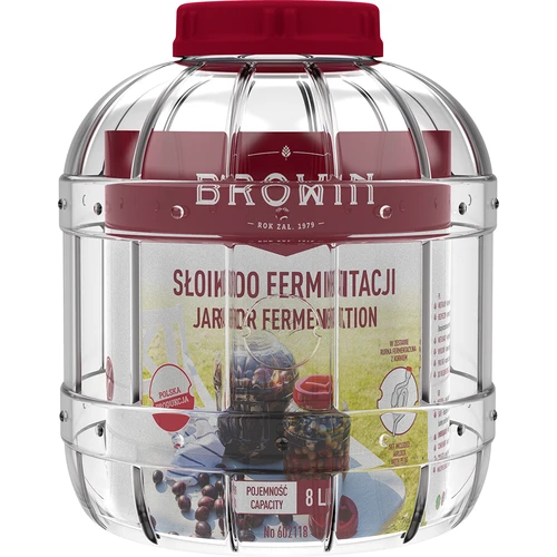 Nedūžtantis, daugiafunkcis fermentacijos stiklainis, 8 l - 2