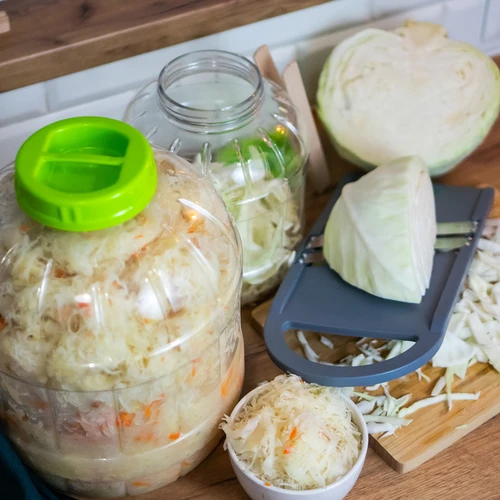 Nedūžtantis, daugiafunkcis rauginimo stiklainis + žnyplės, 5 l - 10