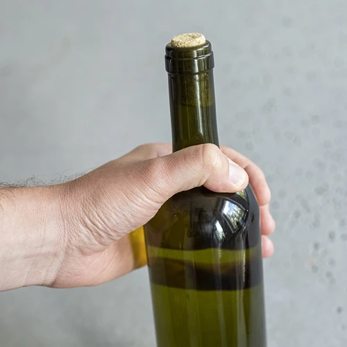 Olivinės spalvos vyno butelis 0,75 L - pakuotė 8 vnt. - 8